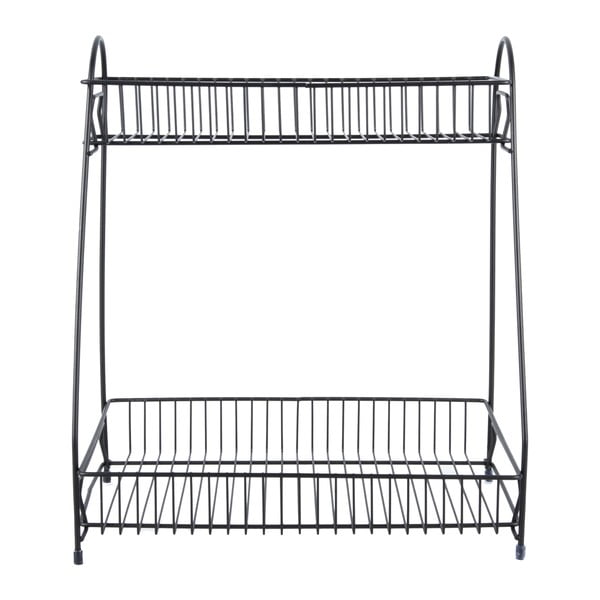 Czarny metalowy regał kuchenny z 2 półkami PT LIVING Tidy-image-2