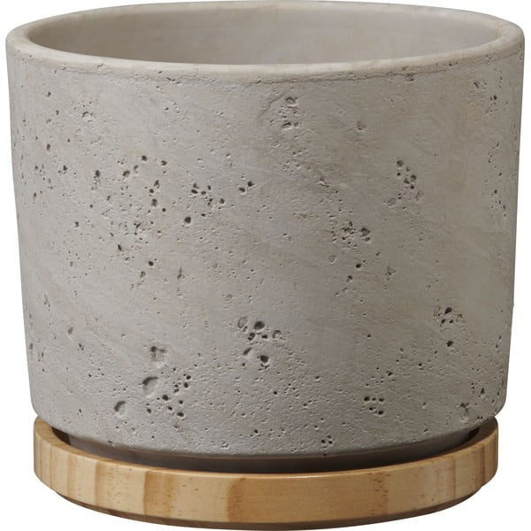 Szara ceramiczna doniczka Big pots, ø 19 cm