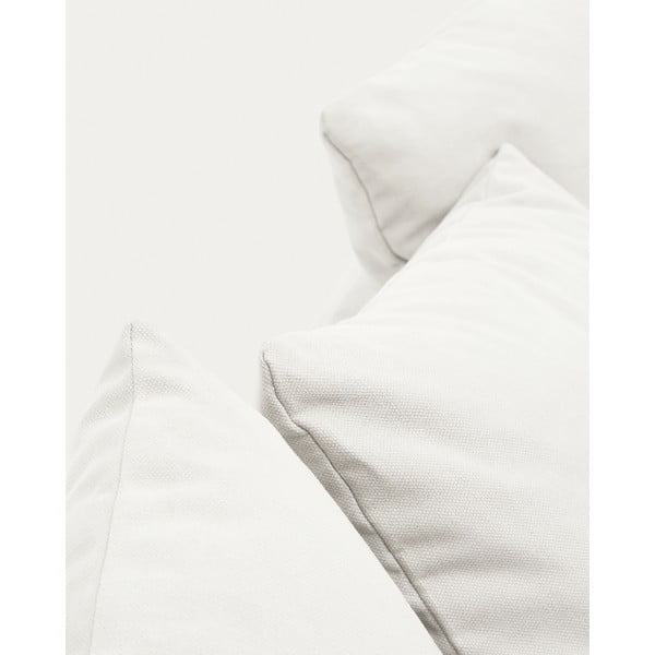 Biała lniana sofa 240 cm Nora – Kave Home-image-1