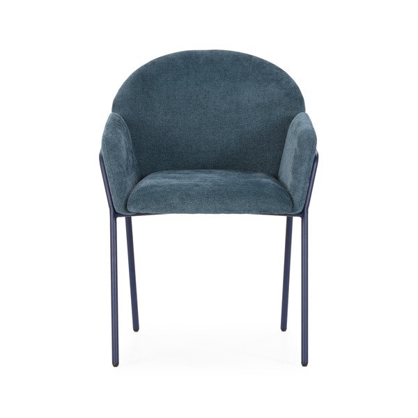 Niebieskie tapicerowane fotele jadalniane zestaw 2 szt. Aslin – MOME-image-3