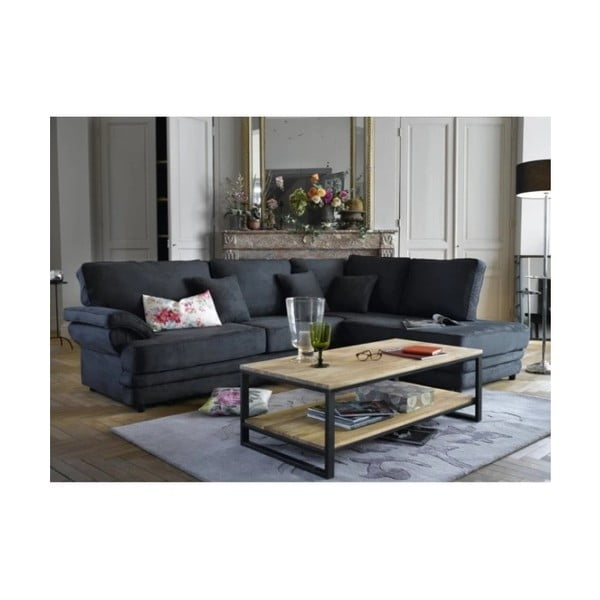 Stolik z litego drewna mango Massive Home Jenny-image-1