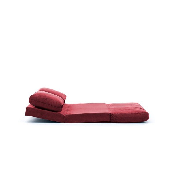 Bordowa rozkładana sofa 120 cm Taida – Balcab Home-image-4