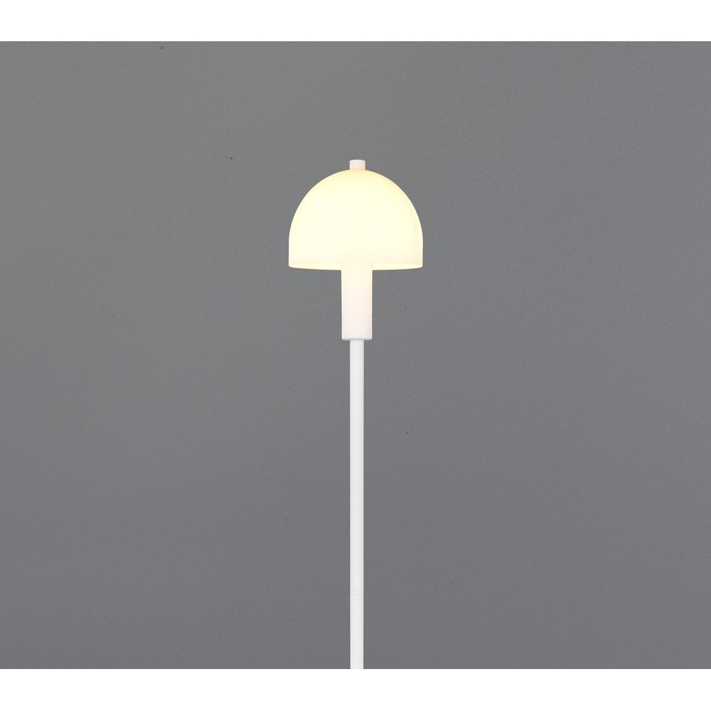 Biała lampa stojąca ze szklanym kloszem (wysokość 120 cm) Glenn – Reality (zdjęcie 3)