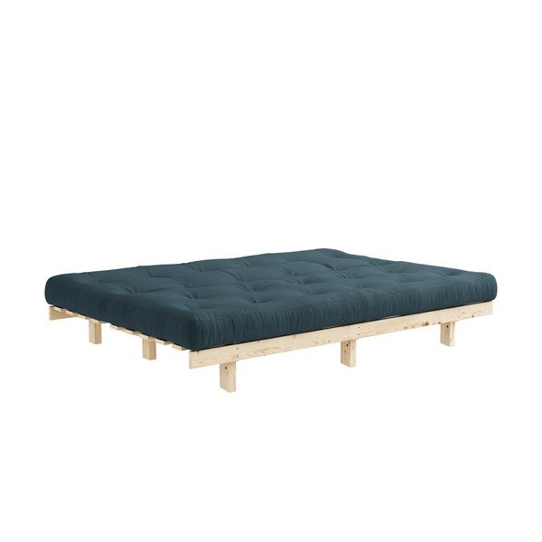 Sofa rozkładana Karup Design Lean Raw Petrol Blue-image-4