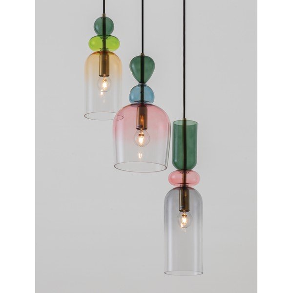 Szklana lampa wisząca w kolorze złota ø 42 cm Murano – Nova Luce-image-1