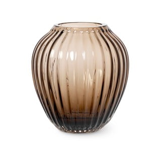 Brązowy szklany wazon Kähler Design Hammershøi, wys. 14 cm