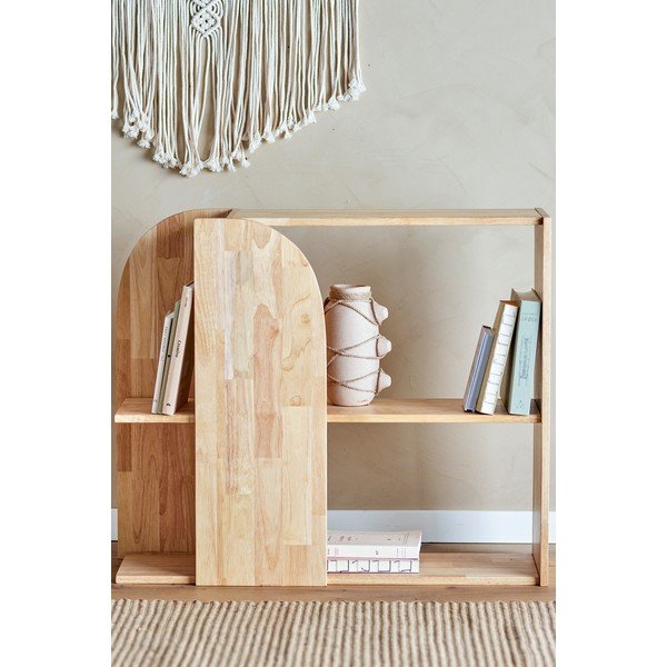 Naturalny regał z litego drewna kauczukowego 85x70 cm Alec – Bloomingville-image-4