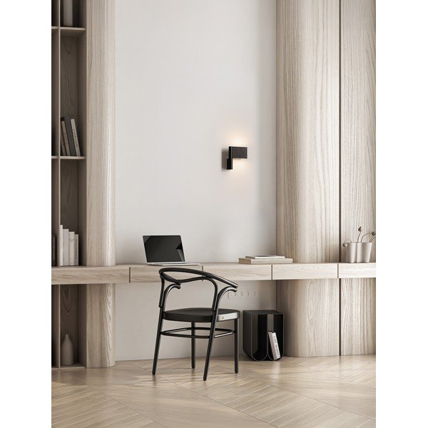 Aluminiowy kinkiet LED z elastyczną konstrukcją w kolorze matowej czerni Flusso – Nova Luce-image-1