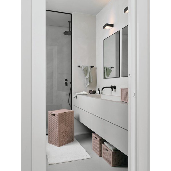 Szaroróżowy kosz na pranie z plastiku z recyklingu 60 l Kaya – Curver-image-1