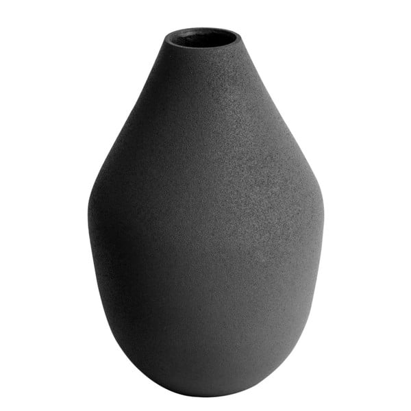 Czarny wazon PT LIVING Nimble Cone, wys. 14 cm