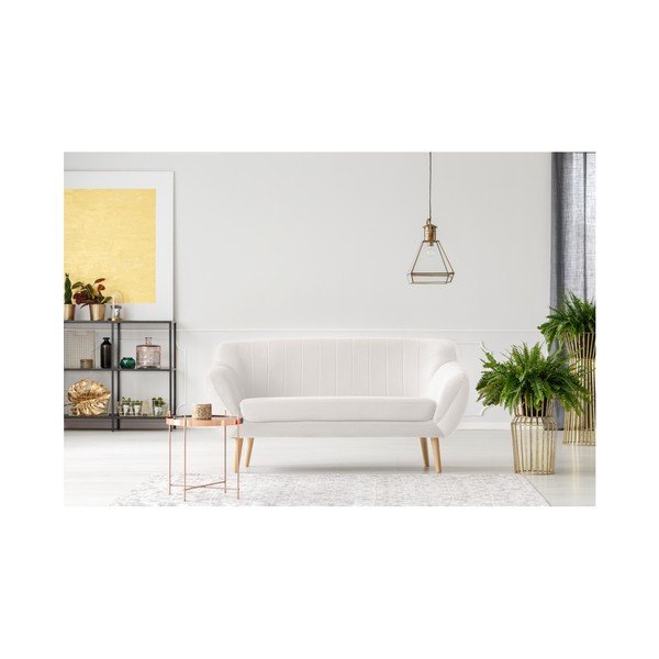 Kremowa sofa 2-osobowa Mazzini Sofas Benito-image-2