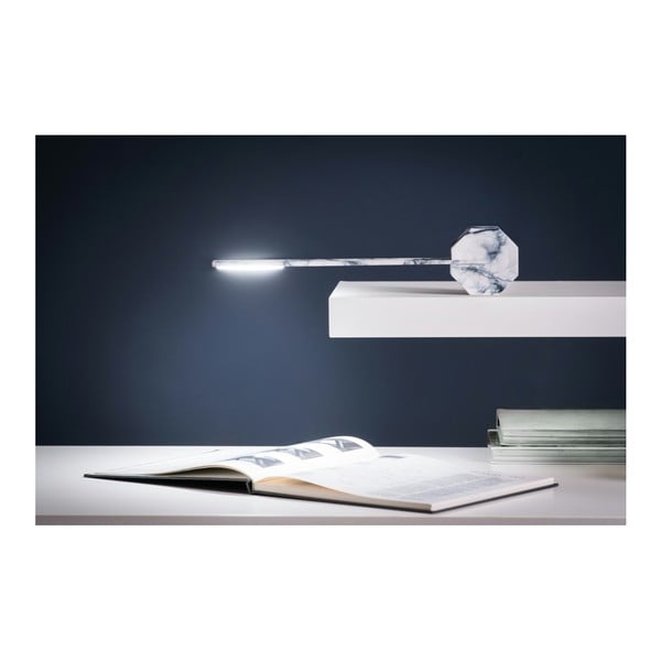 Szara lampa stołowa LED (wysokość 38 cm) Octagon One – Gingko-image-3