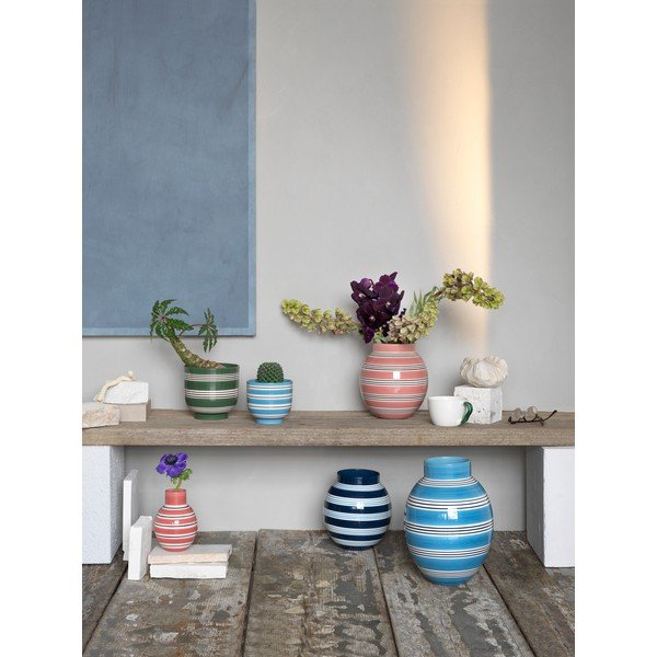 Biało-różowy porcelanowy wazon Kähler Design Nuovo, wys. 20,5 cm-image-4