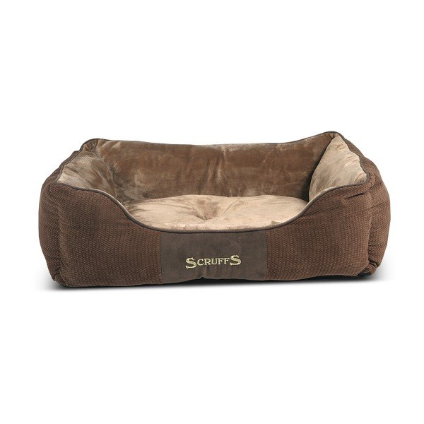 Brązowe pluszowe legowisko dla psa 60x75 cm Scruffs Chester L – Plaček Pet Products