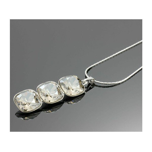Naszyjnik Swarovski Elements Triple Clear