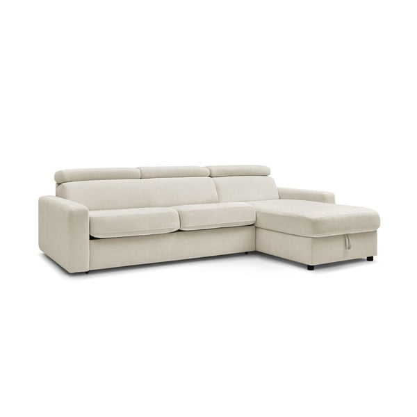 Kremowy rozkładany narożnik (strona zmienna) Monaco – Bobochic Paris-image-4