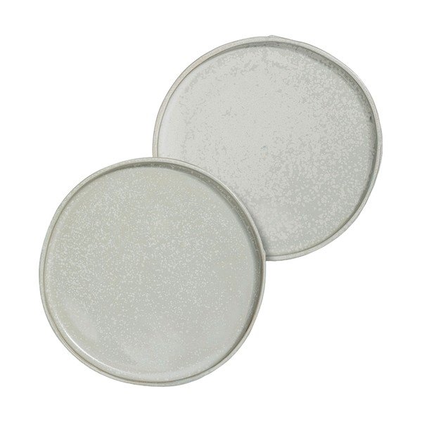 Białe kamienne talerze zestaw 2 szt. ø 20 cm Sand Grain – Mette Ditmer Denmark-image-2