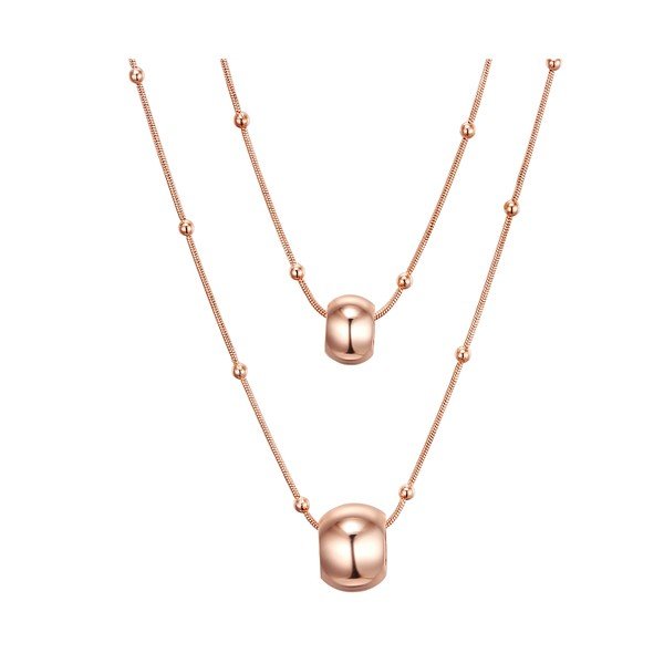 Naszyjnik w kolorze różowego złota Jingle-image-1