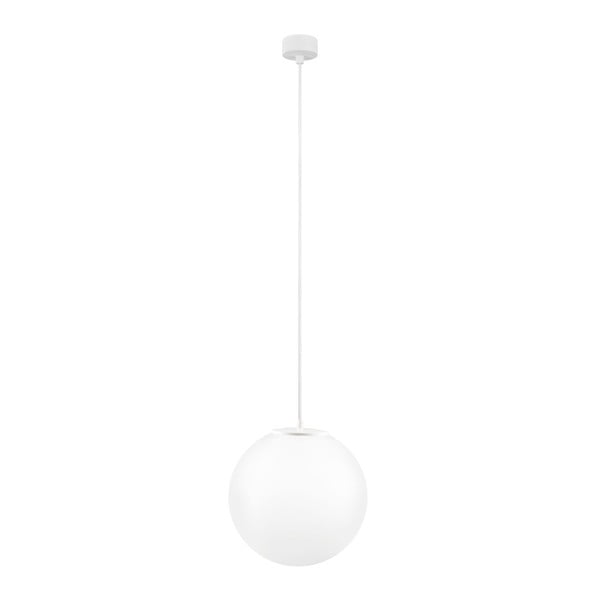 Biała lampa wisząca z białym kablem Sotto Luce Tsuri, ∅ 30 cm