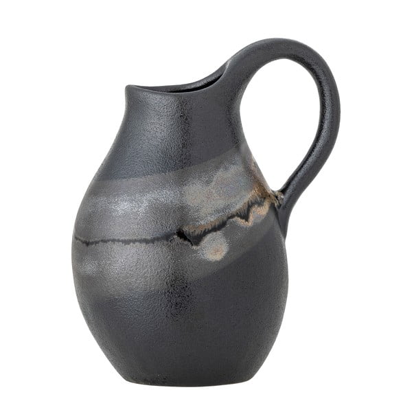 Ciemnoszary kamionkowy wazon (wysokość 15 cm) Alvena – Bloomingville