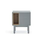 Niebieska/szara szafka nocna Corvo – Teulat