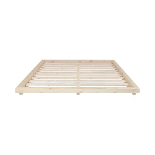 Łóżko dwuosobowe z drewna sosnowego ze stelażem 160x200 cm Dock – Karup Design