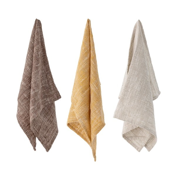 Ściereczki bawełniane zestaw 3 szt. 70x45 cm Heika − Bloomingville-image-2