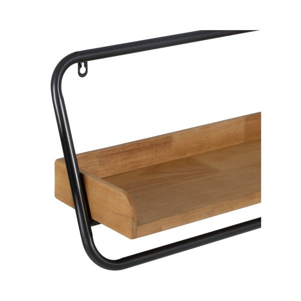 Półka z litego drewna kauczukowego w naturalnym kolorze 120 cm – Ixia-image-2