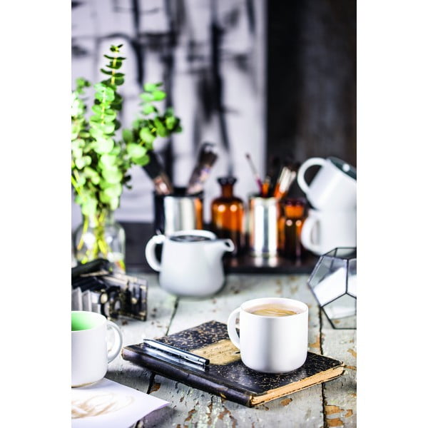 Biały kubek porcelanowy z różowym wnętrzem Maxwell & Williams Tint, 440 ml-image-1