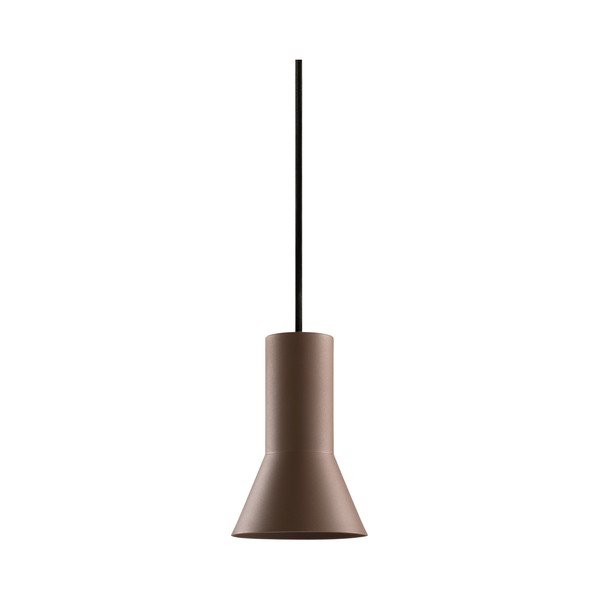 Brązowa aluminiowa lampa wisząca ze ściemniaczem ø 10 cm Evan – Jotex