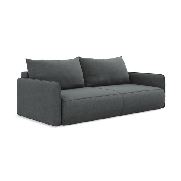 Szara rozkładana/ze schowkiem sofa 216 cm Nanea – Makamii-image-2