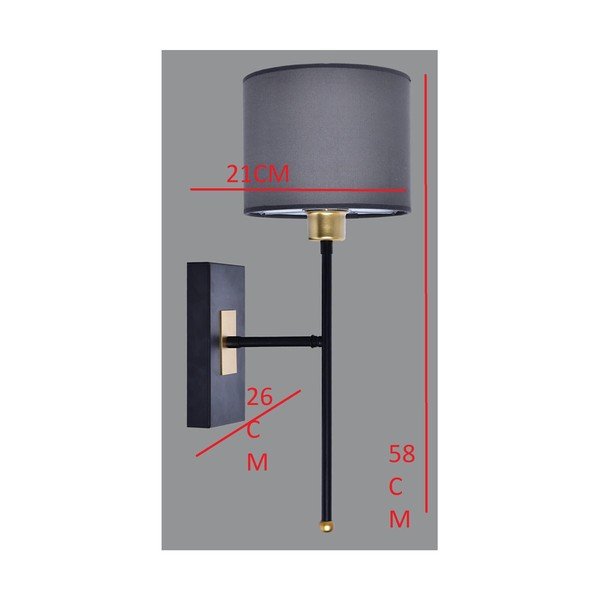 Czarno-szary kinkiet Sconce T − Magenta Home-image-2