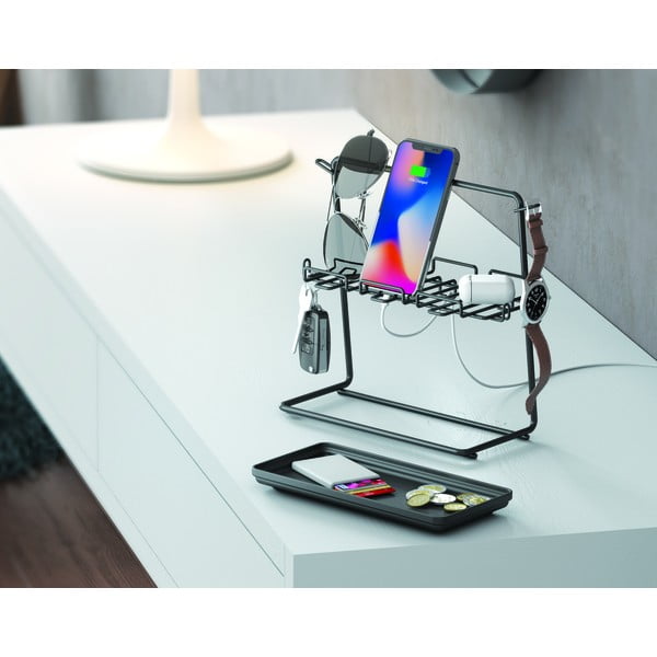 Czarny organizer biurowy My Pocket - Metaltex-image-1