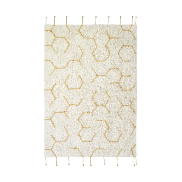 Kremowy bawełniany dziecięcy dywan do zabawy 90x130 cm Pollination – Lorena Canals-image-3