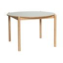 Okrągły stół z litego drewna dębowego ø 115 cm Oblique – Hübsch