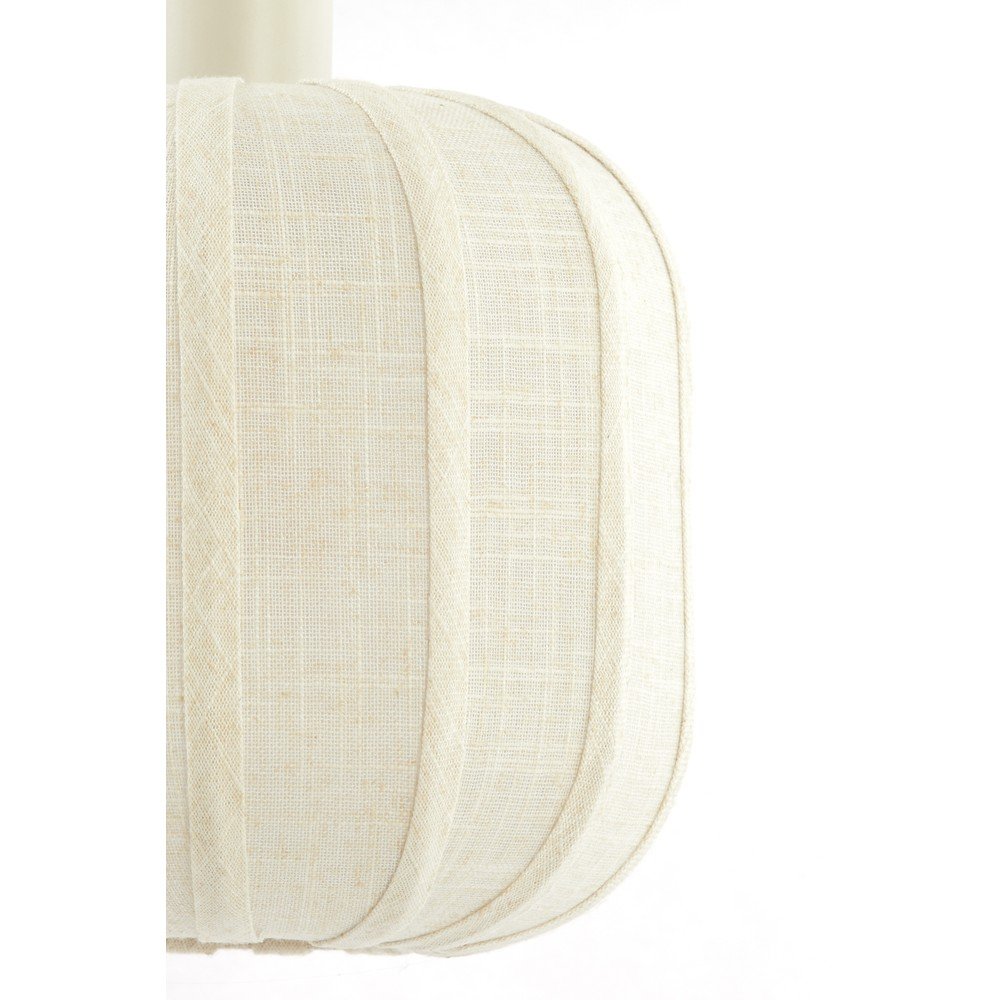Kremowa lampa wisząca z tekstylnym kloszem ø 50 cm Tufia – Light & Living (zdjęcie 5)