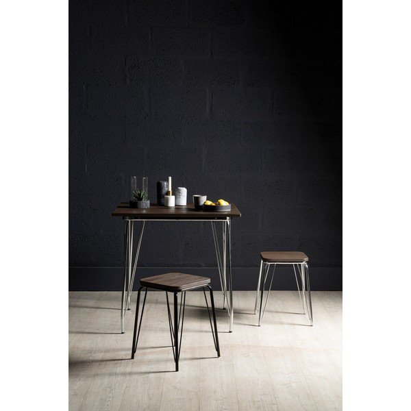 Stół z litego drewna wiązu ø 80 cm District – Premier Housewares-image-3