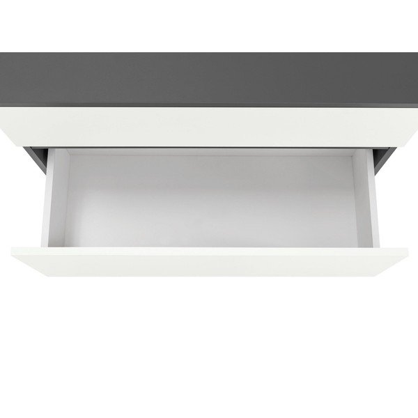 Biało-antracytowa szafka pod umywalkę 80x55 cm Wisla – Støraa-image-4