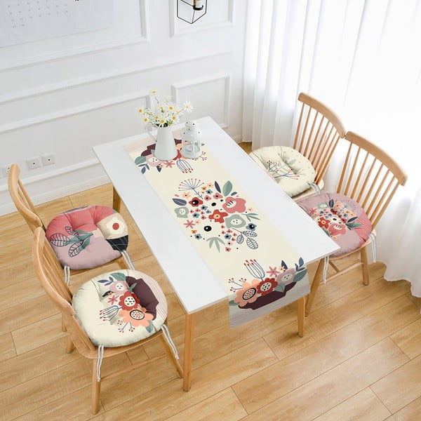 Zestaw 4 poduszek na krzesła i bieżnika 45x140 cm – Mila Home