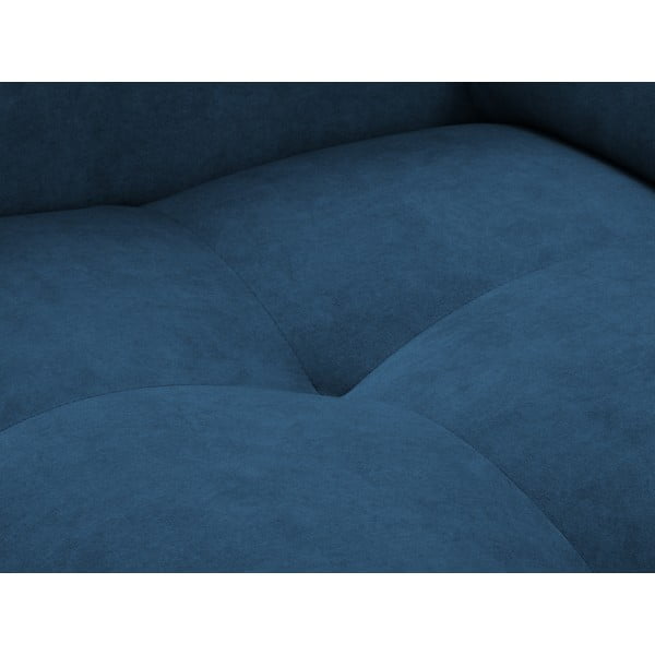 Niebieska sofa z funkcją relaks z aksamitną powierzchnią Milo Casa Nico-image-1