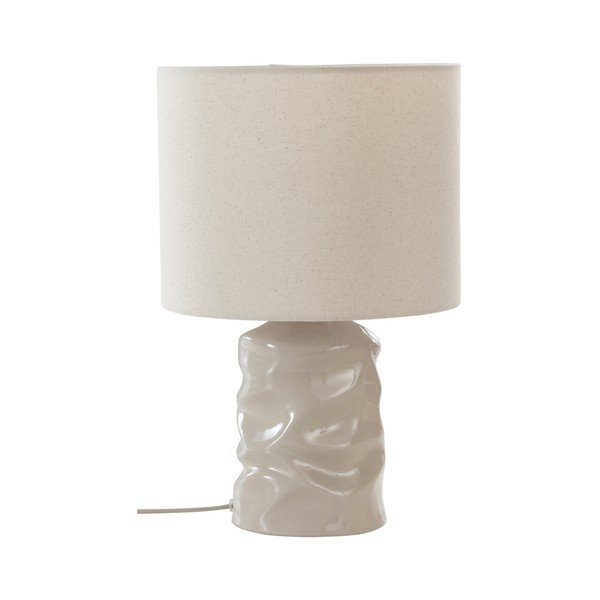 Szara lampa stołowa ceramiczna (wysokość 40 cm) Milera – Jotex