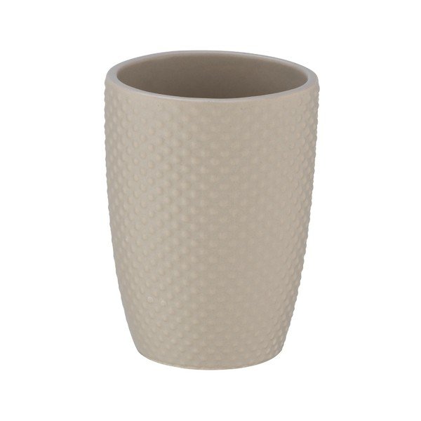 Piaskowy ceramiczny kubek na szczoteczki Wenko Punto-image-1