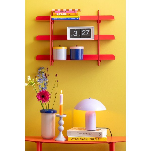 Czerwona wielopoziomowa metalowa półka 60 cm Cool Retro – PT LIVING-image-1