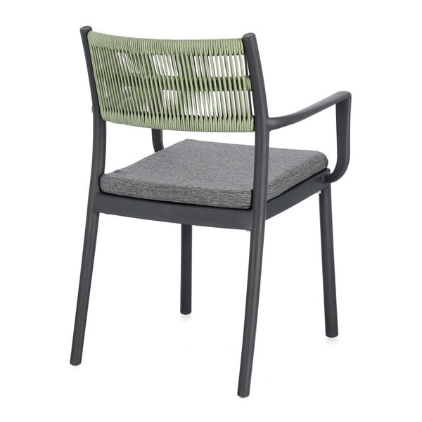 Szare plastikowe krzesła ogrodowe zestaw 4 szt. Alvin   – Bizzotto-image-4