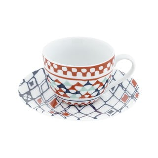 Zestaw 6 porcelanowych filiżanek ze spodkami Villa Altachiara Goji