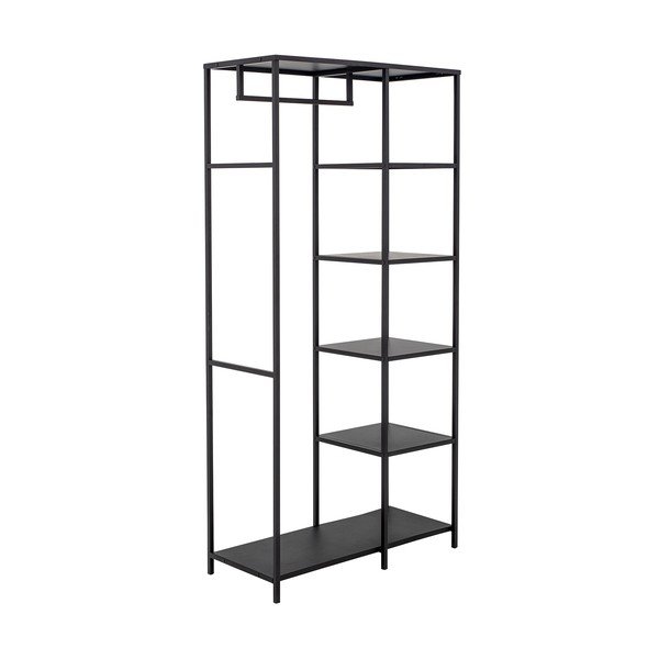 Czarny metalowy stojak na ubrania 90x183x40 cm Valde – Bloomingville-image-3
