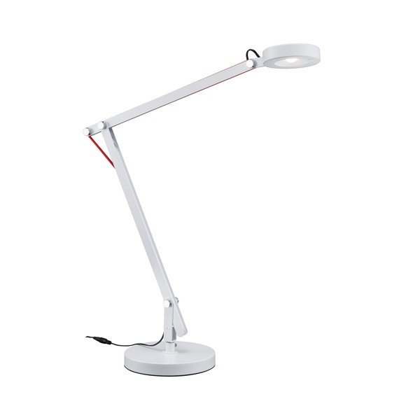 Biała lampa stołowa LED z elastyczną konstrukcją (wysokość 90 cm) Amsterdam – Trio