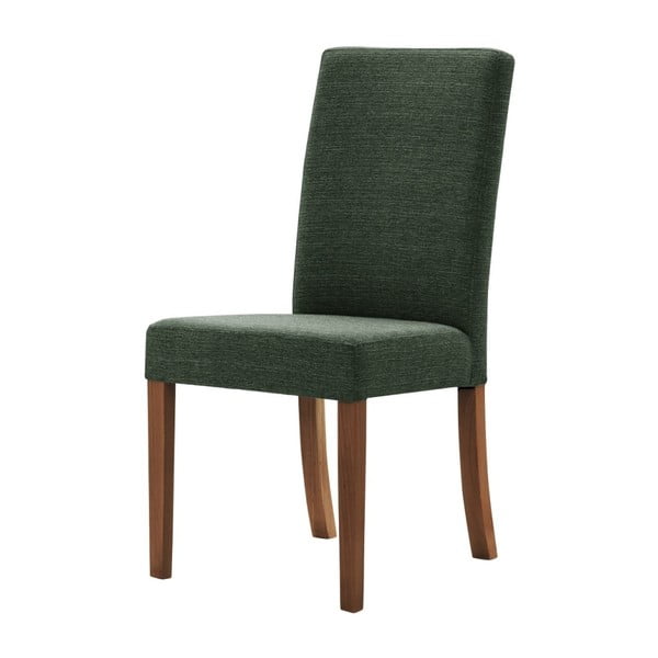 Zielone krzesło z ciemnobrązowymi nogami Ted Lapidus Maison Tonka