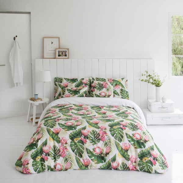 Bawełniana poszwa na kołdrę Marghett Protea, 220x220 cm-image-2