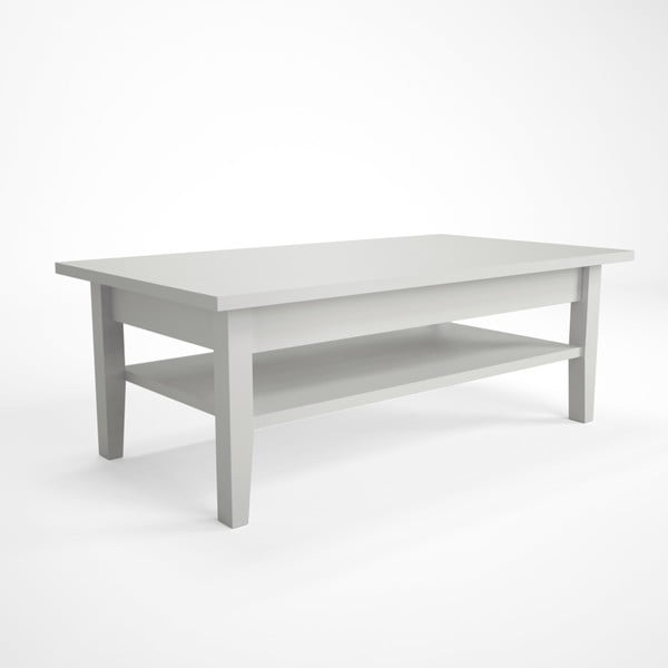 Biały stolik z drewna bukowego Artemob